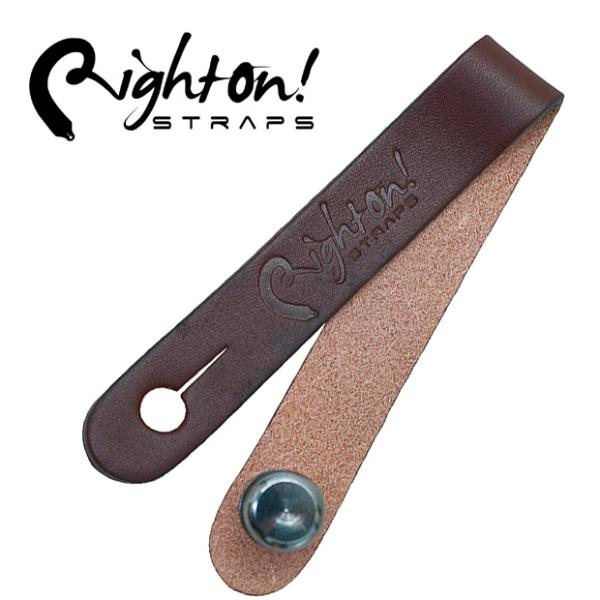RightOn Straps ライトオン ストラップ NECK STRAP LINK BROWN ア...