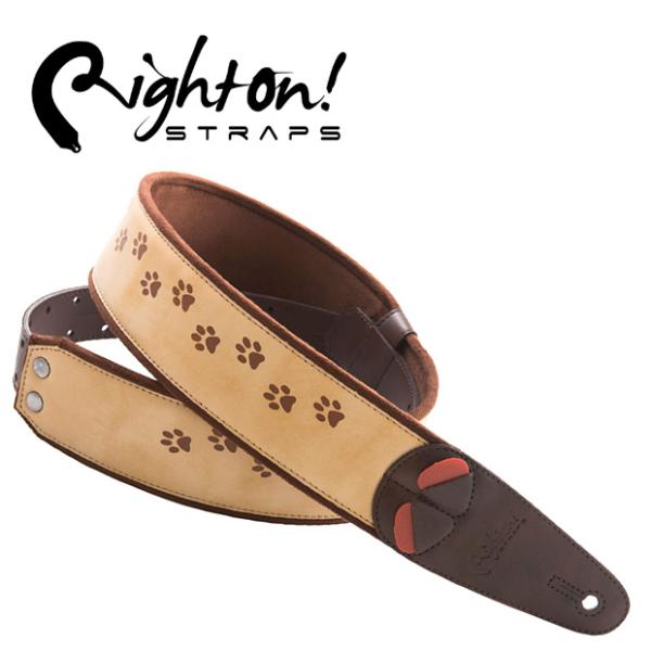 RightOn Straps ライトオン ストラップ CAT BROWN キャット ブラウン ギター...