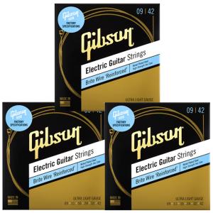 3セット GIBSON ギブソン エレキギター弦 Brite Wires SEG-BWR9  【ネコ...