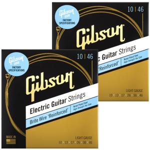2セット GIBSON ギブソン エレキギター弦 Brite Wires SEG-BWR10【ネコポス(旧速達メール便)送料\230】｜ebisound