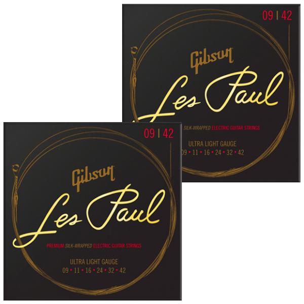 【2セット】 GIBSON ギブソン エレキギター弦 Les Paul SEG-LES10 ライトゲ...