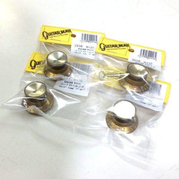 Guitarman SGノブ  ゴールド  VOL,VOL,TONE,TONE 4個セット ♯201...