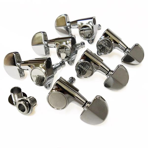 GOTOH SG301 AB20 C(クロ-ム) ゴトー ギター ペグ 両側 L3R3 6個セット【...