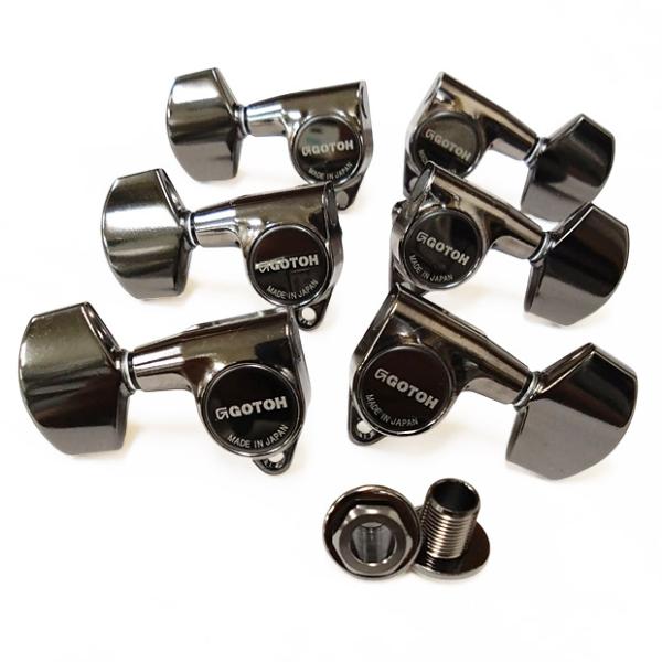 ゴトー ギター ペグ GOTOH SG301 01 CK(コスモブラック) L3R3 両側タイプ 6...
