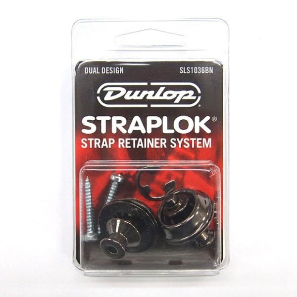 Dunlop ダンロップ ロックピン SLS1036BN Dual Design Black Nic...