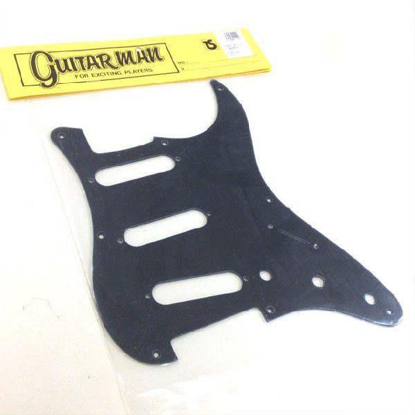 Guitarman ピックガード ST 3S ブラック  ♯1104