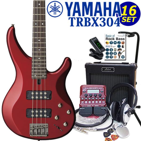 YAMAHA ヤマハ ベース TRBX304 CAR  初心者 入門 ZOOM B1Four付 16...