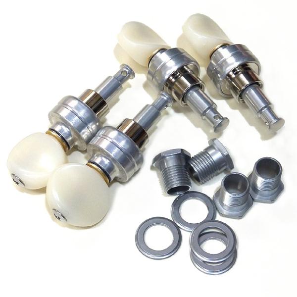 ゴトー ウクレレ ペグ GOTOH UPT UBN CW クローム 【白ボタン/C】