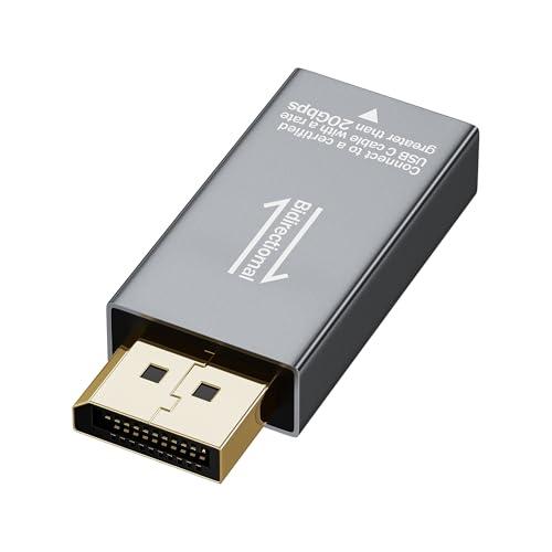 XAOSUN 8K@60Hz USB Type C to Displayport 変換アダプタ Th...