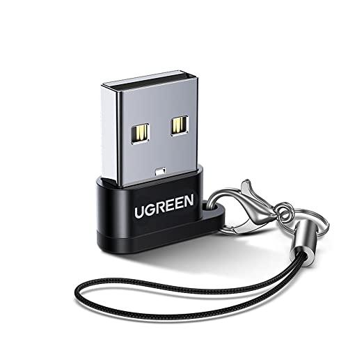 UGREEN タイプC USB 変換アダプタ 超小型 Type-C メス to USB-A オス 変...