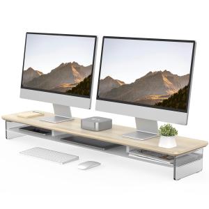 Fengeモニター台 卓上 机上台パソコン台 机上ラック 108cm横幅 2段