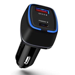 シガーソケット 高速充電器 2ポート急速 車載充電器 2台同時