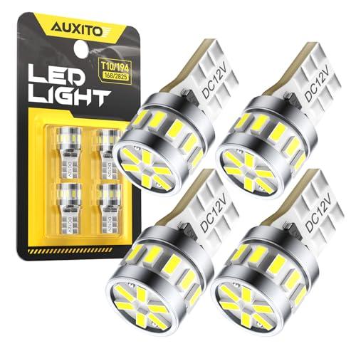 AUXITO T10 LED5倍明るさアップホワイト 爆光 T10 LEDポジションランプ ナンバー...