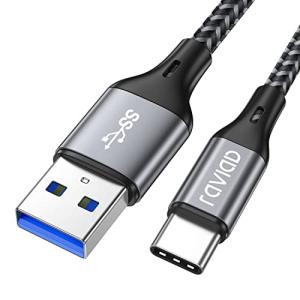 RAVIAD USB Type C ケーブル【1M/QC3.0対応】タイプ C ケーブル 3A 急速充電 高速データ転送 高耐久ナイロン編み U｜ebisstore333