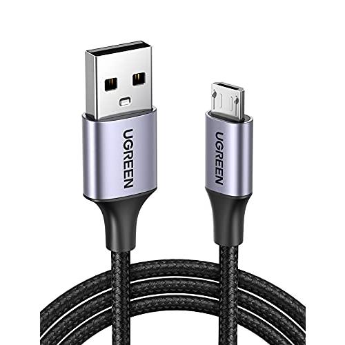 UGREEN Micro USB ケーブル 急速充電 Android 高速データ転送 ナイロン編組み...