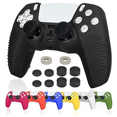 Ltenic ps5 コントローラー カバー シリコン素材 ps5 カバー コントローラー 滑り止め...