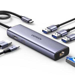 UGREEN Revodok 1061 USB-Cハブ 6-IN-1 4K @30Hz HDMI出力 Type-Cアダプター 4K HDMI 10の商品画像