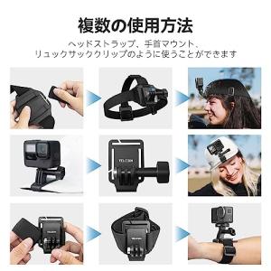 TELESIN ヘッドストラップマウント クリ...の詳細画像1
