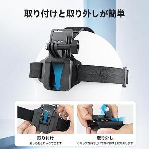 TELESIN ヘッドストラップマウント クリ...の詳細画像3