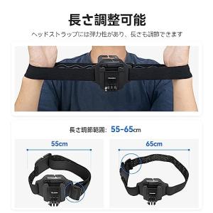 TELESIN ヘッドストラップマウント クリ...の詳細画像4