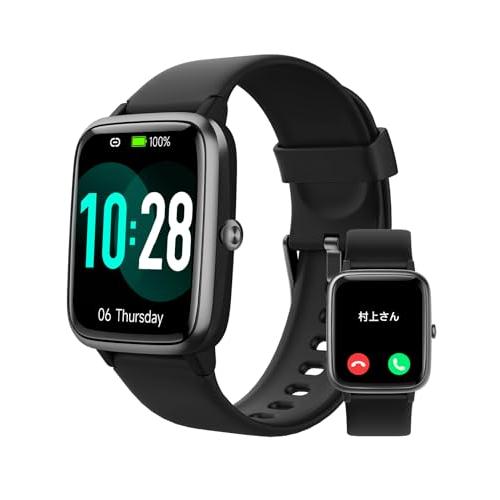 スマートウォッチ 活動量計 歩数計 通話機能付き 腕時計 GRV Smart Watch Activ...