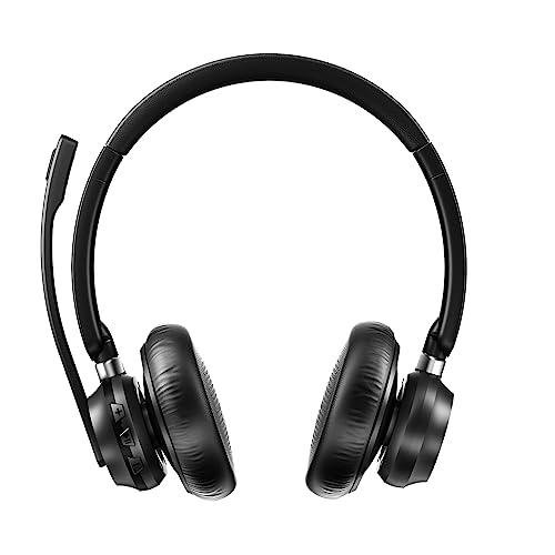 SEENDA ヘッドセット マイク付き bluetooth/3.5mm/ 2Way接続 単一指向性 ...