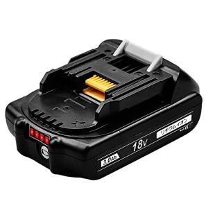 Enermall 互換 マキタ 18v バッテリー 3.0A BL1830B 軽量薄型マキタバッテリー18v