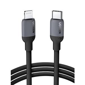 UGREEN usb-c lightningケーブル PD対応【MFi認証取得】急速充電ケーブル 60W/3A シリコン素材採用 超高耐久 絡ま｜ebisstore333