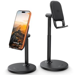 最大27.5cm高さ調整 スマホスタンド アルミ Lamicall : 卓上 伸縮 角度 携帯 置き すまほ 立て アイフォン 台 机 デス