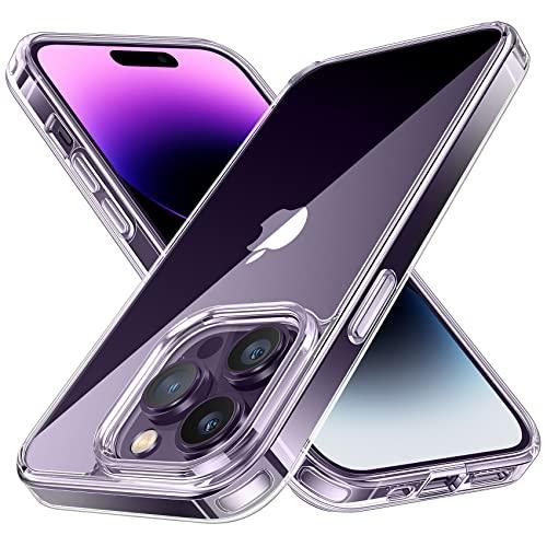 NIMASO クリアケース iPhone 14 Pro 用 米軍MIL規格 PC背面 SGS認証 衝...