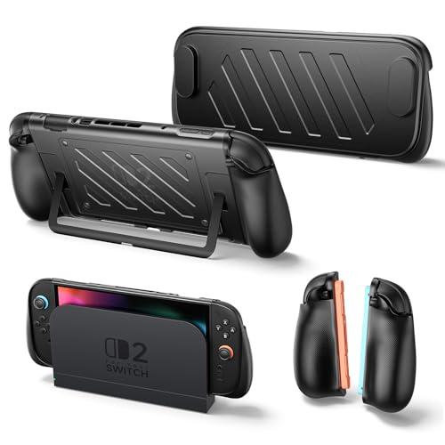 JSAUX 分体式保護ケースSwitch 2対応　TPU製ミドルフレーム＆PC製フェイスカバー｜滑り...