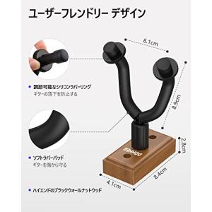 Donner ギターハンガー 壁掛け ブラック...の詳細画像1