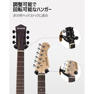 Donner ギターハンガー 壁掛け ブラック...の詳細画像2