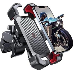バイク スマホホルダー JOYROOM 2024 バイク用 携帯ホルダー 振動吸収 自転車 オートバイ用 スタンド マウント スマホ置き 原付