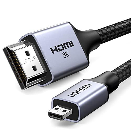 UGREEN 8K マイクロhdmiケーブル hdmi Micro hdmi 変換 hdmi2.1規...