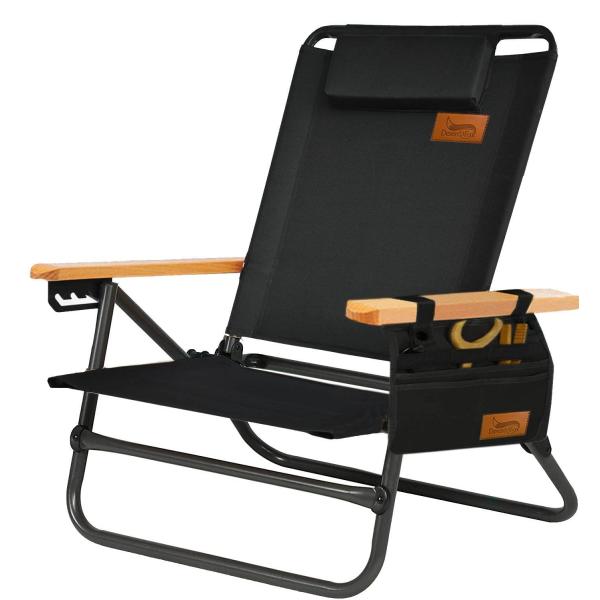 DesertFox アウトドアチェア 背もたれ角度4段階調節 フォールディングチェア 折りたたみ 軽...