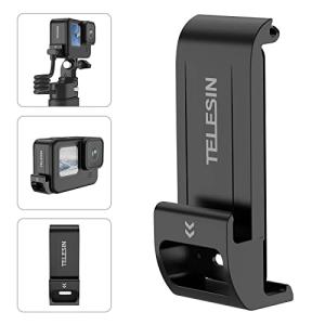 TELESIN Gopro Hero 12 11 10 9 用 バッテリーカバー 防雨 防雪 USB...