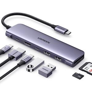 UGREEN Revodok 1071 USB-Cハブ 7-IN-1 USB ハブ Type-C PD100W急速充電 USB-C 5Gbps高