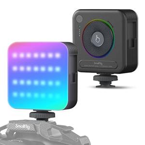 SmallRig RGB撮影ライト Vibe P108 LEDビデオライト 2700K-6500K 色調整 明暗無段階調整 359色RGBモード｜ebisstore333