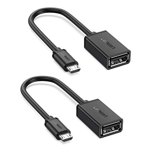 UGREEN OTGケーブル USBホスト変換アダプタ micro USB オス-USB A メス ...
