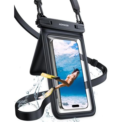 Aomiker スマホ 防水 ケース 小物入れ 収納ポケット付き : 海 プール 水中 撮影 IPX...