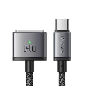 Mcdodo 140W USB-C to Mag-safe 3 磁気充電ケーブル 2m 140W急速充電 PD3.1新急速充電規格対応 強力な磁