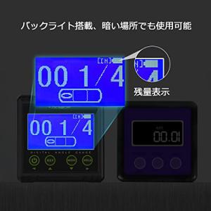 Huepar デジタル角度計 2軸 水準器 傾...の詳細画像5