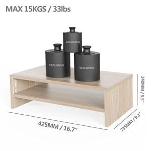 FITUEYES 机上台 机上ラック 木製 2...の詳細画像5