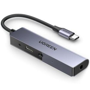 UGREEN USB C イヤホンジャック 変換 【60W PD急速充電 マイク付き】 Type-C変換アダプター usb c イヤホン タイプ｜えびすストア