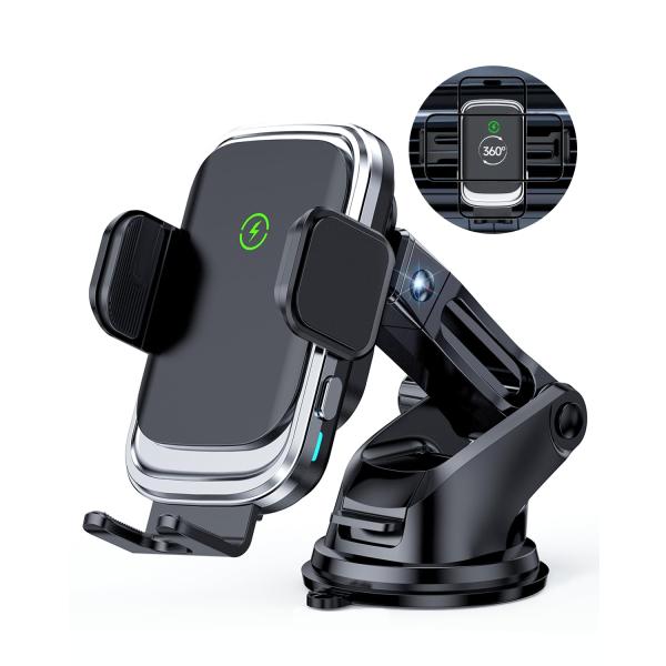 スマホホルダー 車 ワイヤレス充電 15W 急速 車 スマホスタンド 充電 iVOIDDECK【最新...