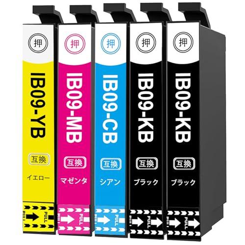 互換品IB09CL4B 4色5本セット 互換インクカートリッジ IB09「最新ICチップ搭載 残量表...