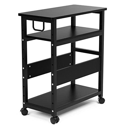 DEWEL パソコンワゴン PCワゴン CPUワゴン プリンターワゴン サイドワゴン キャスター付き...