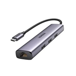 UGREEN USB-C LANアダプター 1000Mbps C to RJ45 4in1 3*USB3.0ポート 拡張 USBハブ MacBo