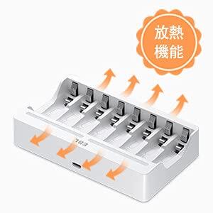 EBL 単3形充電池充電器セット 8スロット充...の詳細画像3
